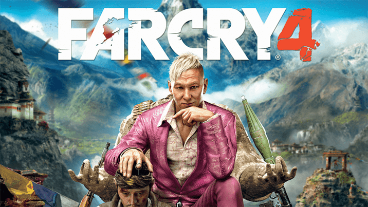פוסטר המשחק Far Cry 4 שיהיה זמין בחינם לאלו שרכשו את השובר התקופתי של Ubisoft למשחק Assassin's Creed Unity.