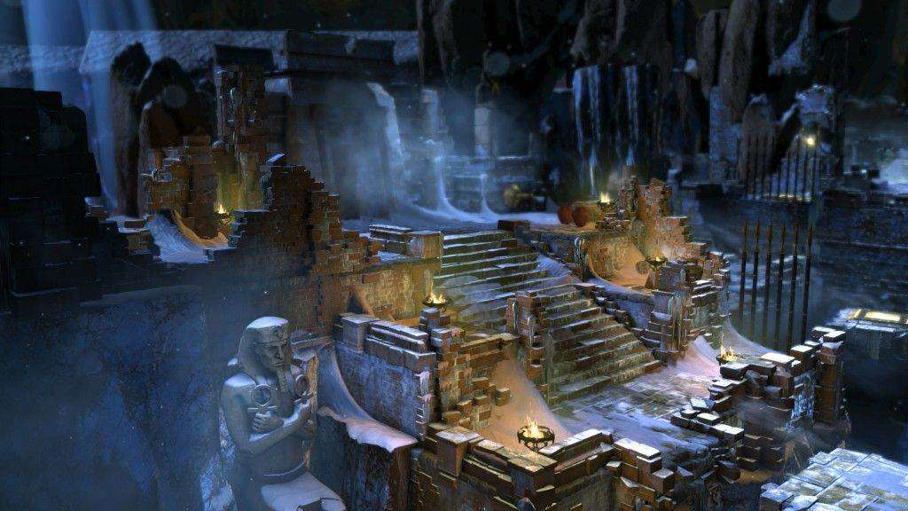 תמונת מצב מההרחבה החדשה של המשחק Lara Croft and the Temple of Osiris, בשם The Icy Death Pack