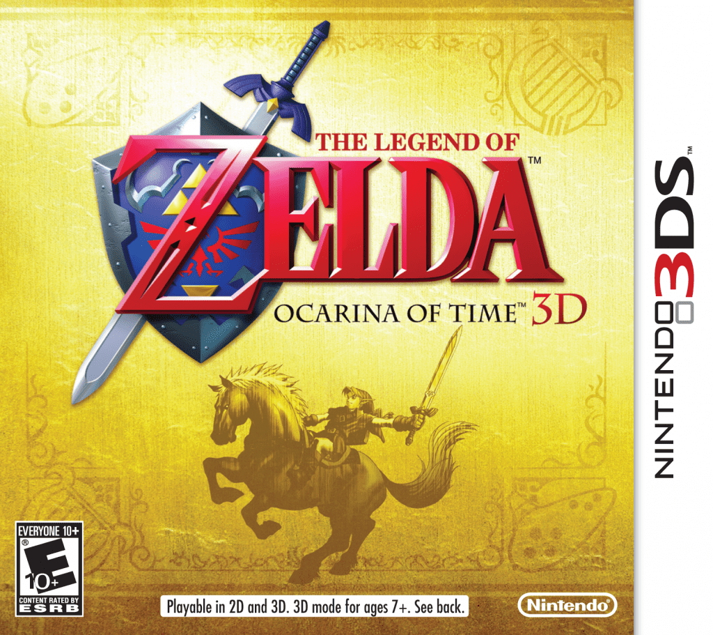 עטיפת המשחק האמריקאית של The Legend of Zelda: Ocarina of Time